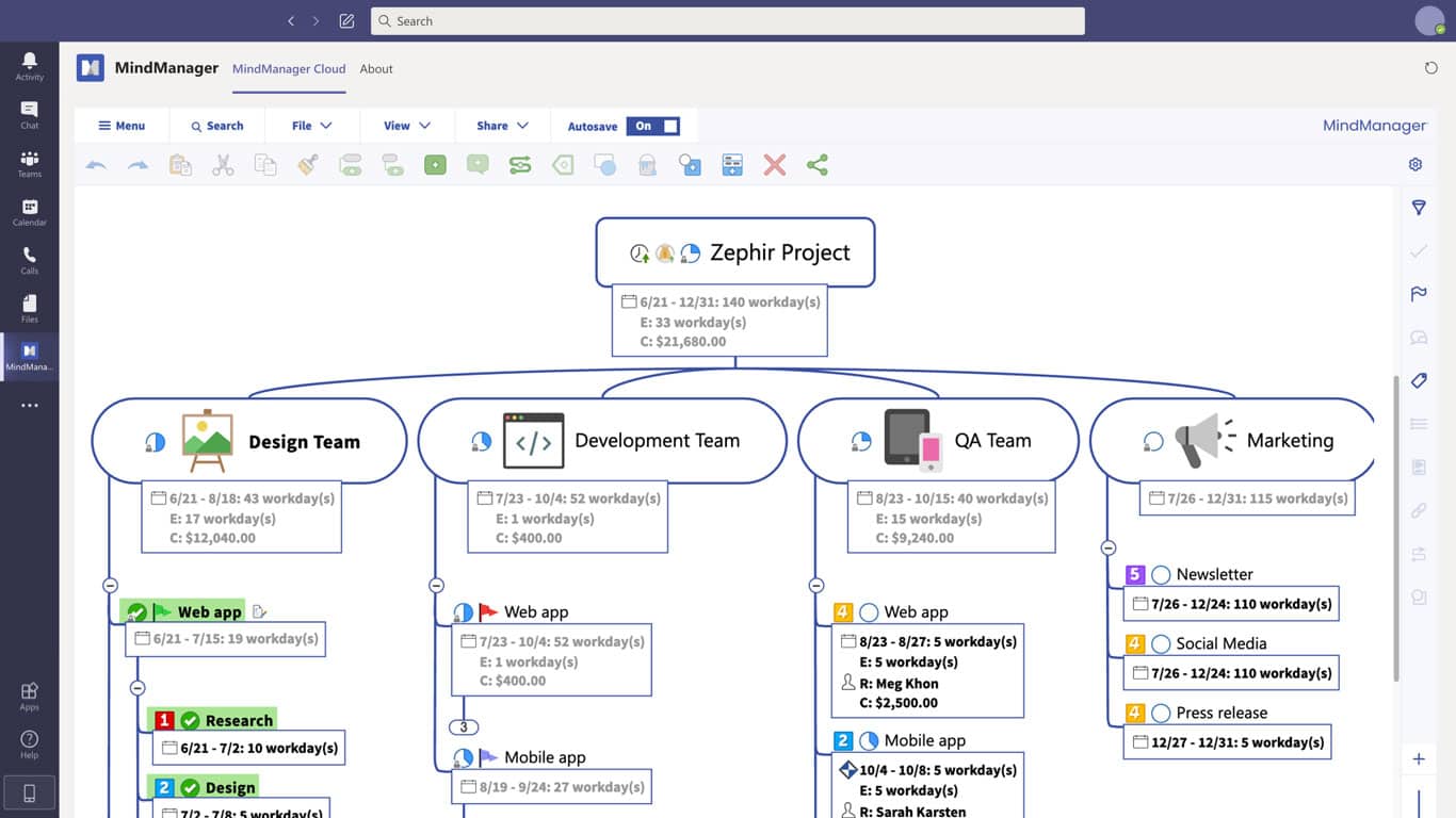 mind mapping software microsoft teams