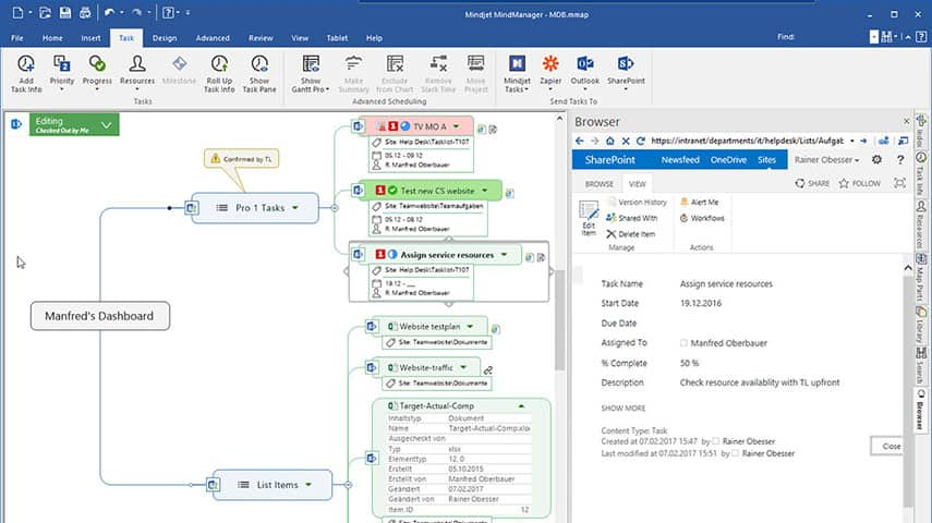 Управление задачами и проектами outlook